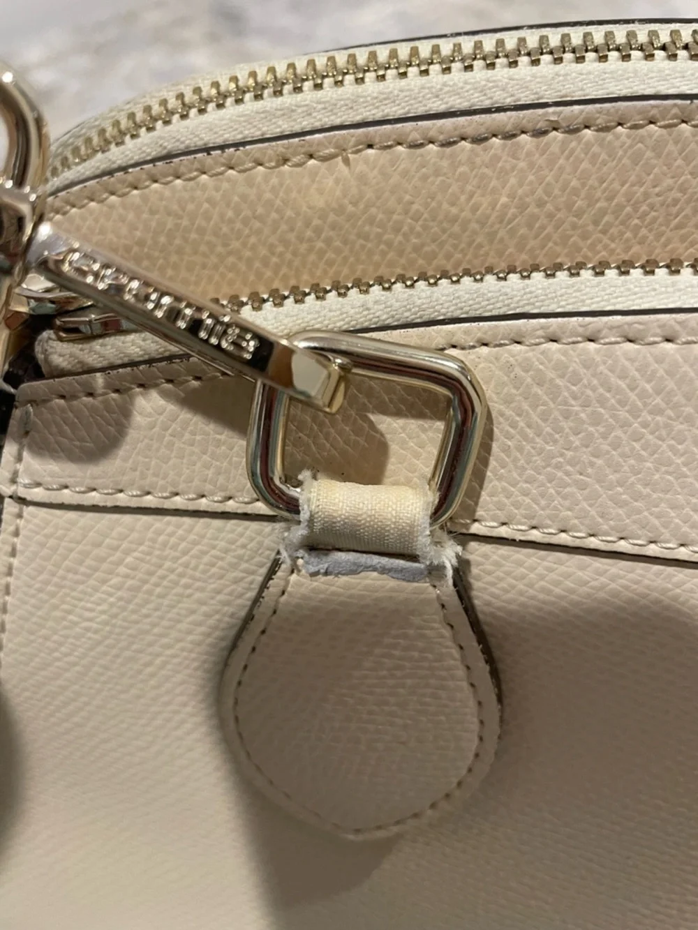 Cromia Beige Cream Italian Leather Shoulder Bag Crossbody Purse Made in Italy - Picture 15 of 15